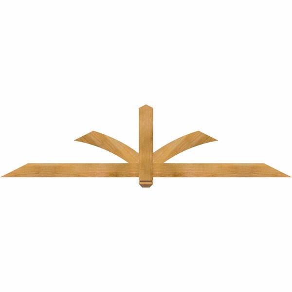 Ekena Millwork Redmond Rough Sawn Timber Gable Bracket, Western Red Cedar, 84"W x 21"H x 2"D x 4"F, 6/12 Pitch GBW084X21X0204RED00RWR - main